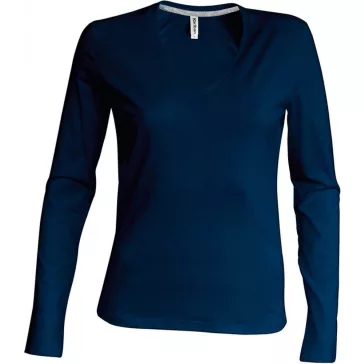 Kariban KA382 LADIES' LONG SLEEVE V-NECK T-SHIRT