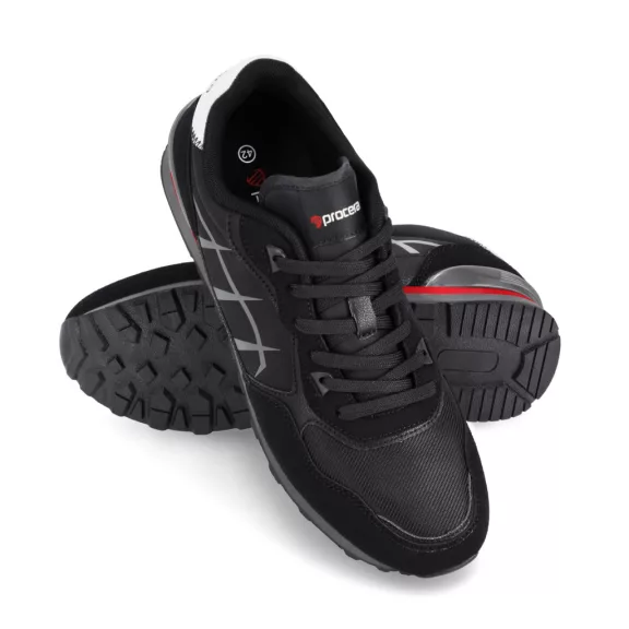 Pantofi casual fără bombeu ultra ușori, cu talpă din spumă Procera Runner Negru Pantofi casual fără bombeu ultra ușori, cu talpă din spumă Procera Runner Negru