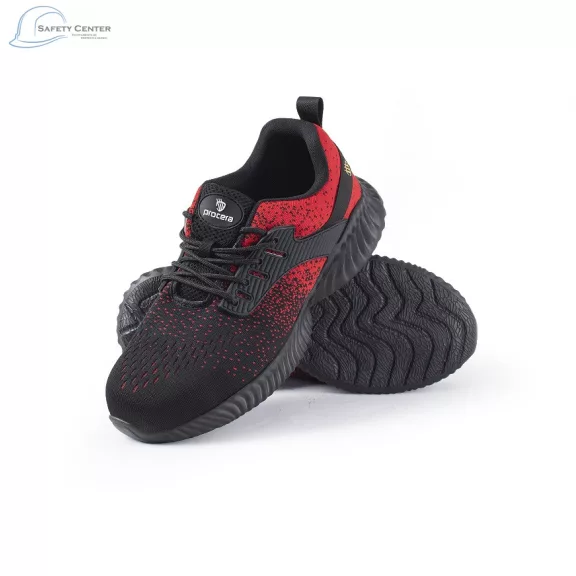 Adidasi de protectie Texo Fly Red cu bombeu metalic Adidasi de protectie Texo Fly Red cu bombeu metalic