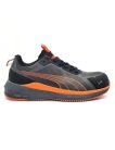 Pantof de protecție Puma Slide Grey/Orange S1PS ESD FO HRO SR – cu protecție din TPU la vârf și călcâi, talpă rezistentă la 300°C