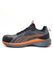 Pantof de protecție Puma Slide Grey/Orange S1PS ESD FO HRO SR – cu protecție din TPU la vârf și călcâi, talpă rezistentă la 300°C