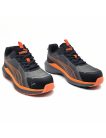 Pantof de protecție Puma Slide Grey/Orange S1PS ESD FO HRO SR – cu protecție din TPU la vârf și călcâi, talpă rezistentă la 300°C