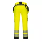 Utolsó darab! Portwest DX442 jól látható munkanadrág levehető zsebekkel – sárga/fekete