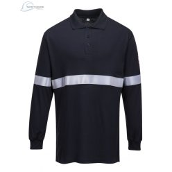   Portwest,FR03,Tricou Polo cu maneci Lungi Antistatic si Ignifug cu benze Reflectorizante