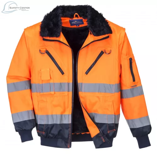 Portwest munkakabát Pilot Hi Vis 3 in 1