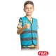 Kos-Zoo Türkíz fényvisszaverő gyerekmellény
