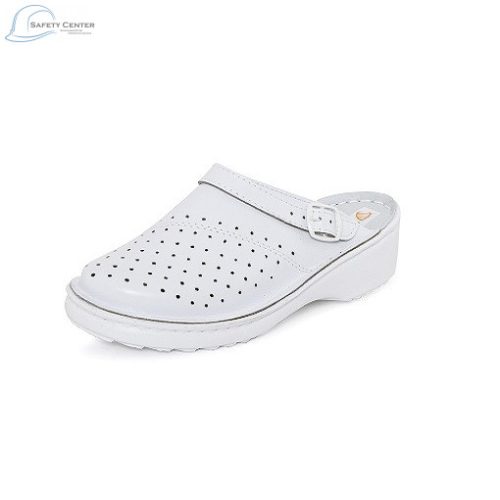 Fehér, perforált Procera munkapapucs