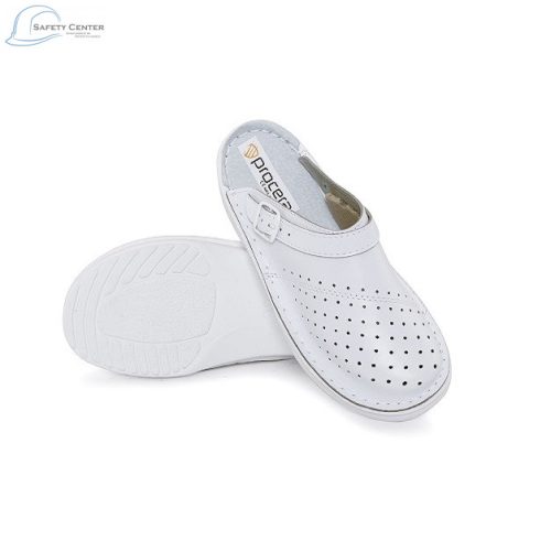 Fehér, perforált Procera munkapapucs