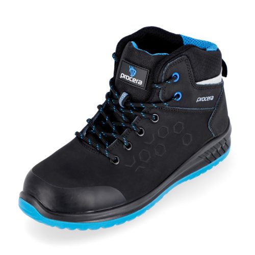 Bocanci de protecție din piele nubuc Procera Aster S3 cu bombeu și lamelă antiperforație  Mărimea 43