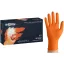 Mănuși de unică folosință din nitril, care îți protejează pielea de dermatită Gripzly Orange