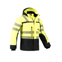   Jachetă lungă izolată de frig, impermeabil,  matlasată, reflectorizantă, din material rezistent cu foarte multe buzunare: Procera Lagarto