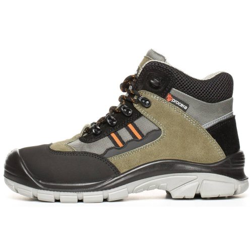 Bocanci de protecțe din piele întoarsă cu bombeu și lamelă NE-METALIC Procera Monte S1P