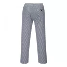 Pantaloni pentru condițiile de muncă la temperaturi ridicate Portwest Barnet Chef Bleu Check Mărimea XS