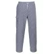 Pantaloni pentru bucătari din bumbac 100% de calitate superioară Portwest C078 Bleu Check