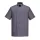Modern stílusú, könnyű anyagú szakácsköpeny Portwest C733 Cumbria Chefs szürke, S-es méret