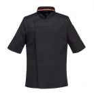 A szakácsköpeny, amelyben nem izzadsz! Portwest C738 Mesh Air Pro S/S Fekete XXS méret