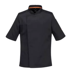   A szakácsköpeny, amelyben nem izzadsz! Portwest C738 Mesh Air Pro S/S Fekete XXS méret