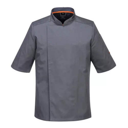 A szakácsköpeny, amelyben nem izzadsz! Portwest C738 Mesh Air Pro S/S szürke, S-es méret