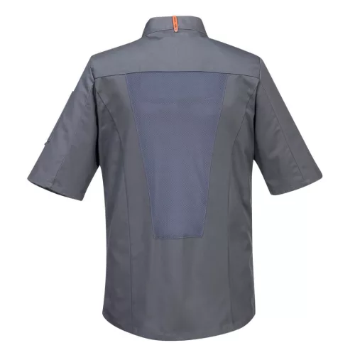 A szakácsköpeny, amelyben nem izzadsz! Portwest C738 Mesh Air Pro S/S szürke, S-es méret