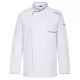 Tunică de bucătar cu țesătura de tip plasă aerată sub brat Portwest C835 Surrey Chefs L/S Albă