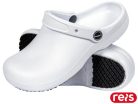 Papuci tip Crocs din spumă EVA de culoare ALBĂ, marca REIS BCREN