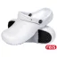 Papuci tip Crocs din spumă EVA de culoare ALBĂ, marca REIS BCREN