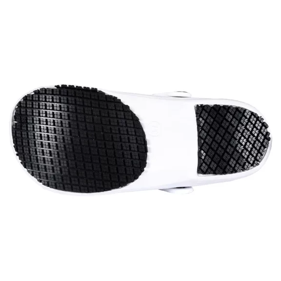 Papuci tip Crocs din spumă EVA de culoare ALBĂ, marca REIS BCREN