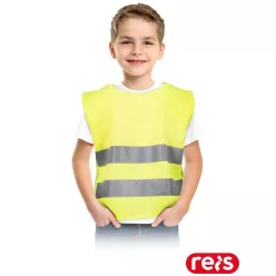 Fényvisszaverő, gumiszalagos gyermekmellény 