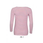 SOL'S SO01403 MARINE WOMEN LONG SLEEVE STRIPED T-SHIRT