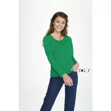   Sol's MAJESTIC - WOMEN'S ROUND COLLAR LONG SLEEVE T-SHIRT
