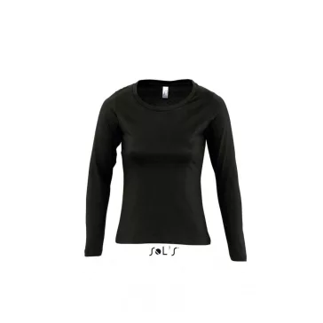   Sol's MAJESTIC - WOMEN'S ROUND COLLAR LONG SLEEVE T-SHIRT