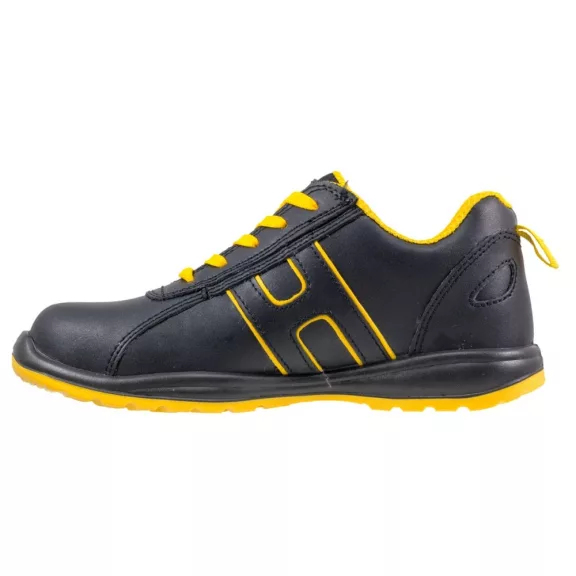 Pantofi de protectie din piele de vacă cu bombeu metalic, talpa antiderapanta Urgent 227 S1