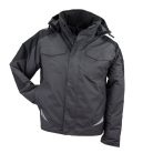 Hosszú derékú, szőrme szegélyű téli kabát Urgent 933