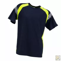   Tricou de lucru Urgent 964 cu elemente reflectorizante, bleumarin-galben