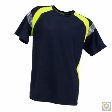   Tricou de lucru Urgent 964 cu elemente reflectorizante, bleumarin-galben