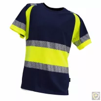 Tricou din bumbac cu elemente reflectorizante Urgent 965