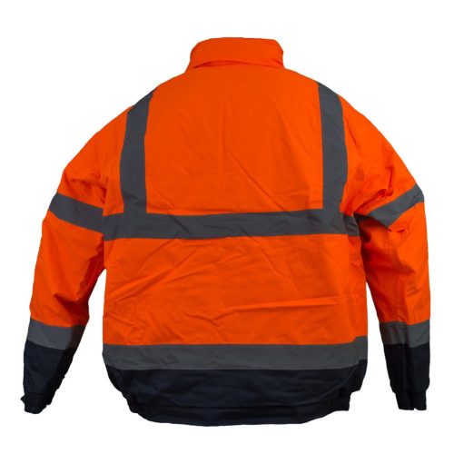 Urgent Bomber fényvisszaverő dzseki, narancssárga oxford