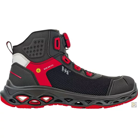 Bocanci de protecție premium VM Hongkong S3S FO SR ESD cu sistem BOA 