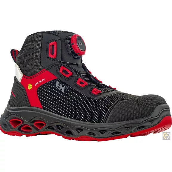 Bocanci de protecție premium VM Hongkong S3S FO SR ESD cu sistem BOA 