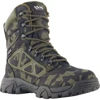   Bocanci de pază și protecție, fără bombeu, hidrofobă, impermeabilă, cu design camuflaj VM Nottingham O2 CI WR SRC
